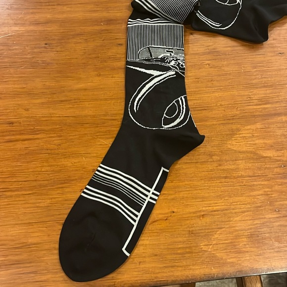 Purple Label Polo Ralph Lauren Portrait Art Deco Car Bugatti Japan Socks Mens L - Picture 6 of 16